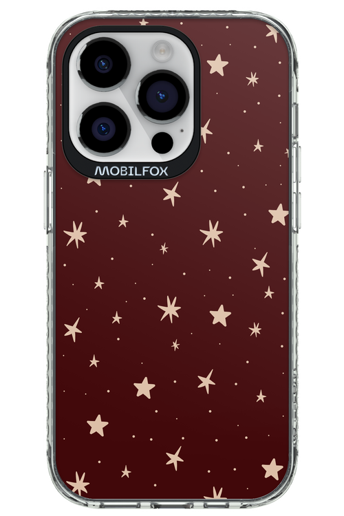 Burgundy Stars - Apple iPhone 14 Pro