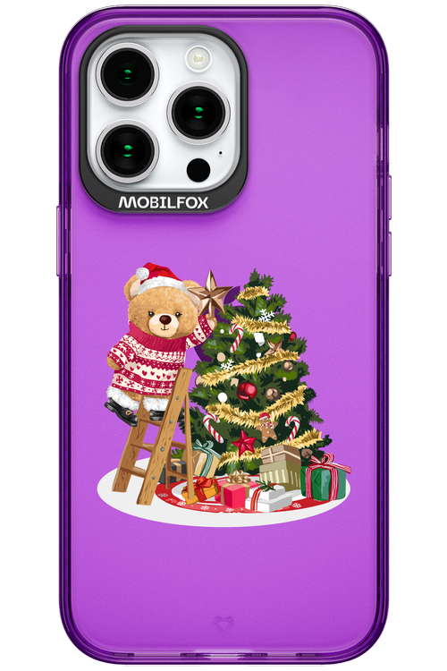 Christmas Bear (Transparent) - Apple iPhone 15 Pro Max