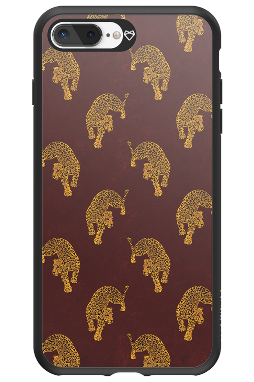 Burgundy Leopard Pattern - Apple iPhone 7 Plus