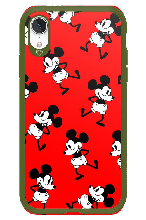 Iconic Mouse (red pattern) - Apple iPhone XR
