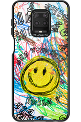 Crayon Smiley Colorful - Xiaomi Redmi Note 9 Pro