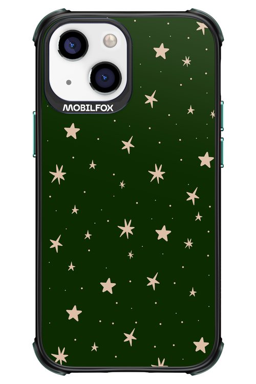 Forest Green Stars - Apple iPhone 13 Mini