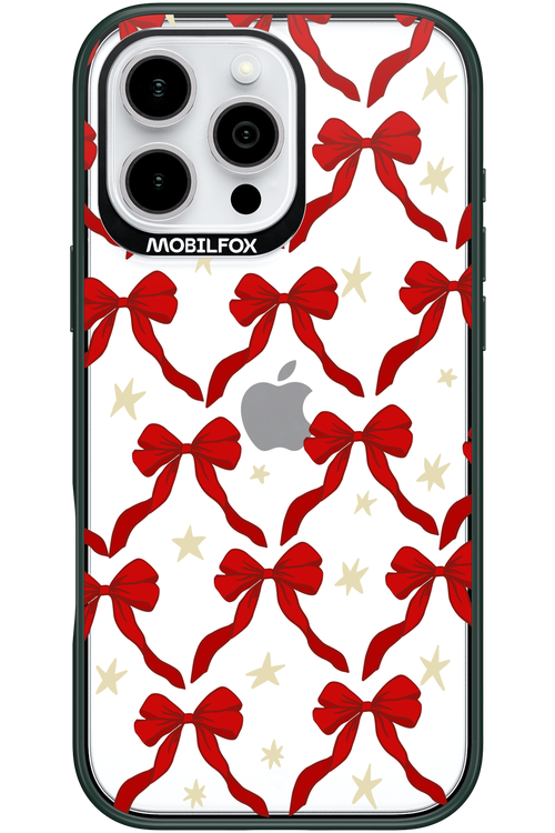 Bow & Stars (Transparent) - Apple iPhone 16 Pro Max