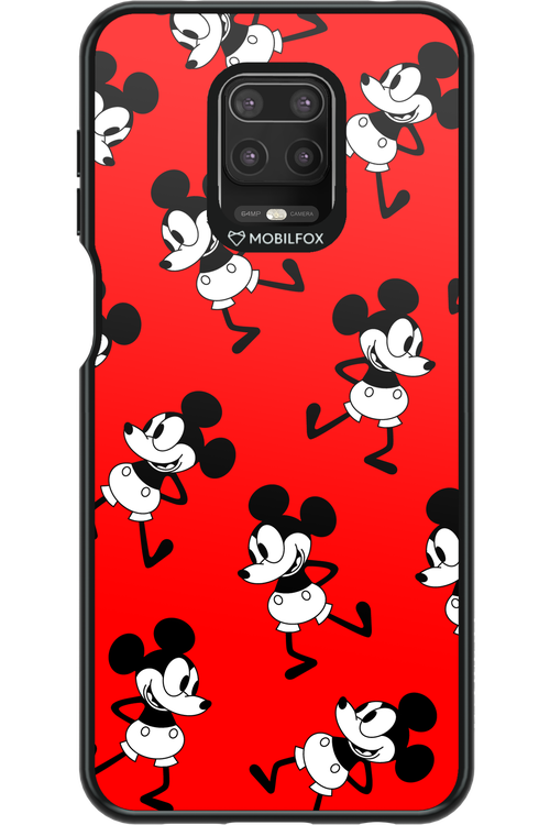 Iconic Mouse (red pattern) - Xiaomi Redmi Note 9 Pro