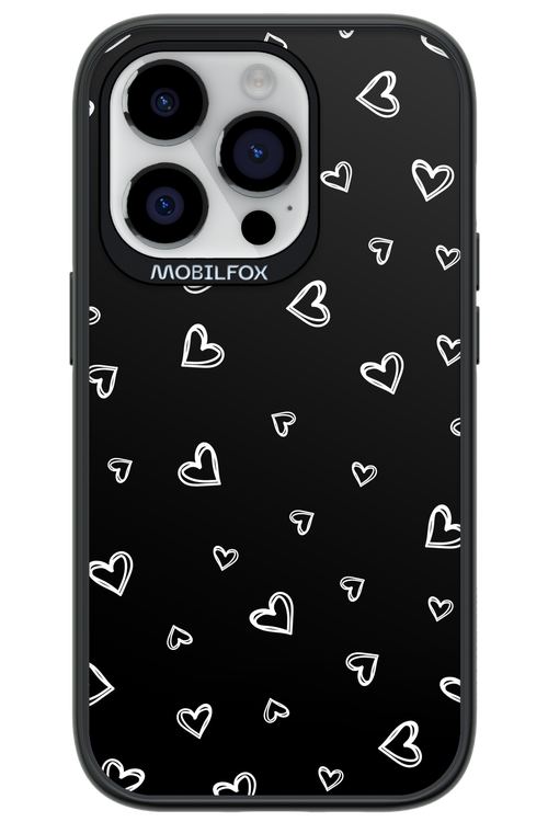 Monochrome Hearts 2.0 - Apple iPhone 14 Pro