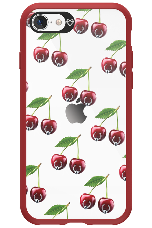 Spicy Cherries Transparent - Apple iPhone SE 2020