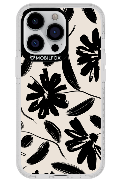 Monochrome Flowerss - Apple iPhone 13 Pro