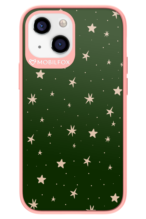 Forest Green Stars - Apple iPhone 13 Mini