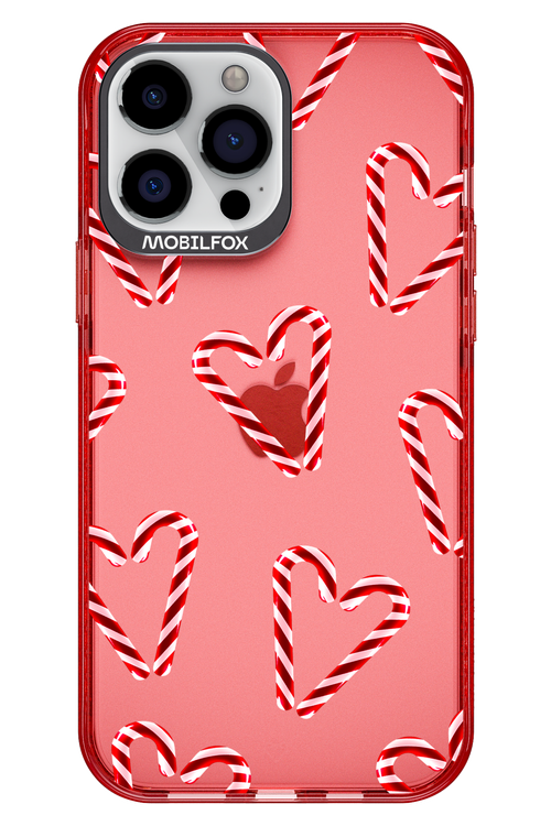 Candy Cane Hearts - Apple iPhone 13 Pro Max