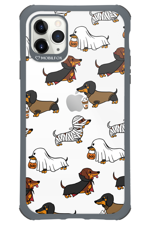 Scary Dachshund (Transparent) - Apple iPhone 11 Pro Max
