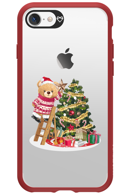 Christmas Bear (Transparent) - Apple iPhone 7