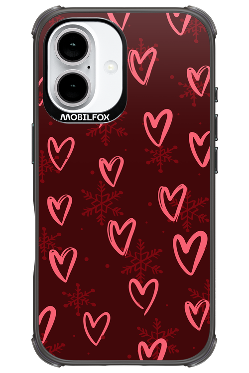 Christmas Hearts - Apple iPhone 16