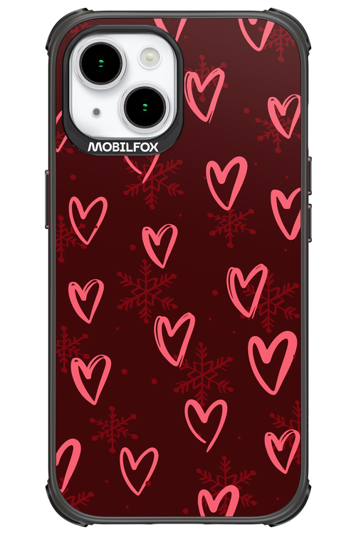 Christmas Hearts - Apple iPhone 15