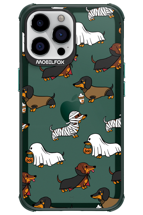 Scary Dachshund (Transparent) - Apple iPhone 13 Pro Max