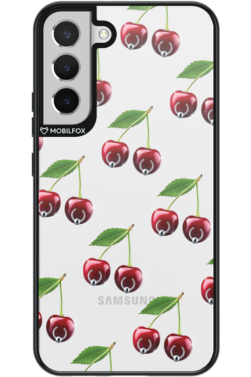 Spicy Cherries Transparent - Samsung Galaxy S22+