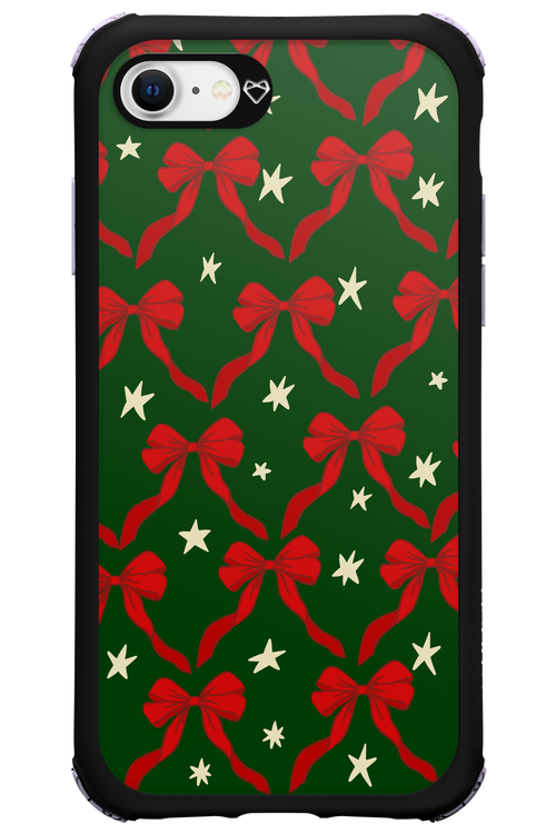 Bow & Stars (Green) - Apple iPhone 8