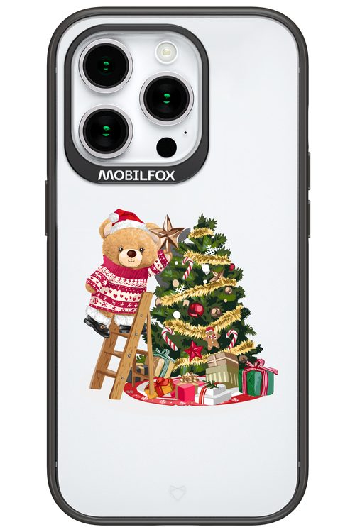 Christmas Bear (Transparent) - Apple iPhone 15 Pro