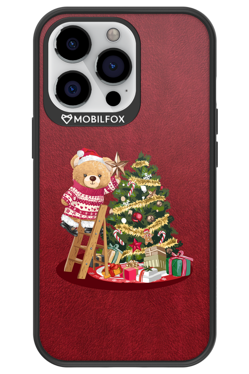 Christmas Bear (Burgundy) - Apple iPhone 13 Pro