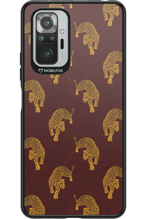Burgundy Leopard Pattern - Xiaomi Redmi Note 10 Pro