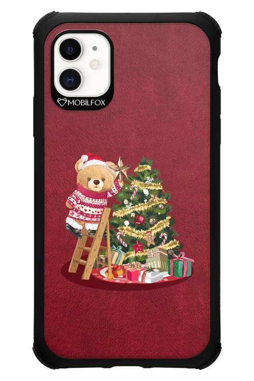 Christmas Bear (Burgundy) - Apple iPhone 11