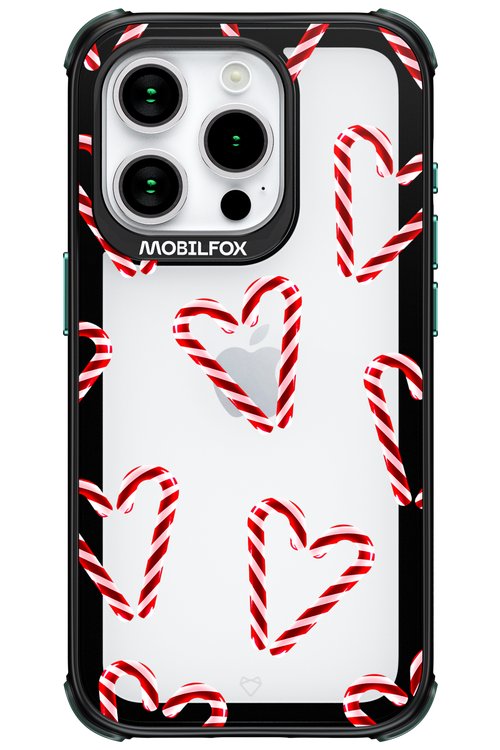 Candy Cane Hearts - Apple iPhone 15 Pro