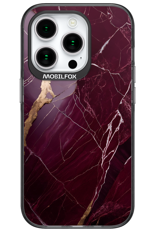 Burgundy Marble - Apple iPhone 15 Pro