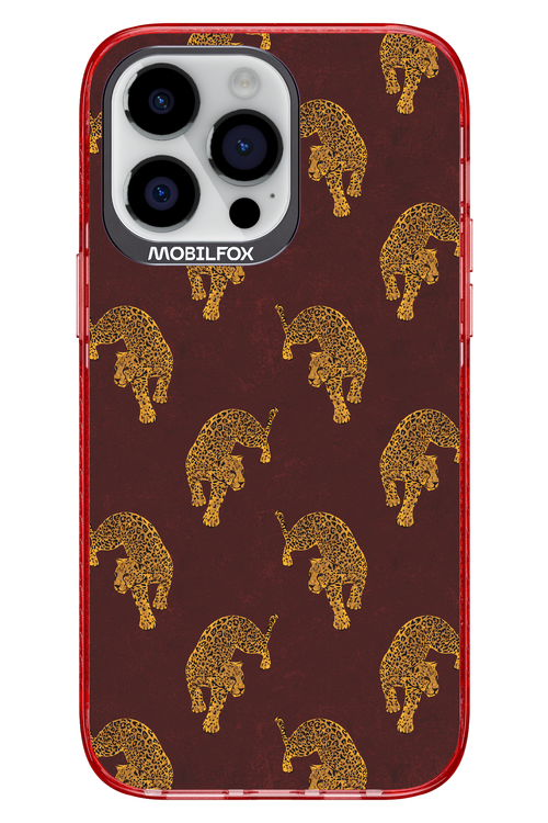 Burgundy Leopard Pattern - Apple iPhone 14 Pro Max