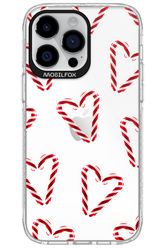 Candy Cane Hearts - Apple iPhone 14 Pro Max
