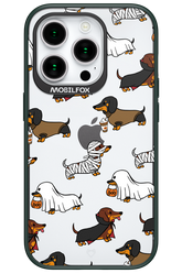 Scary Dachshund (Transparent) - Apple iPhone 15 Pro