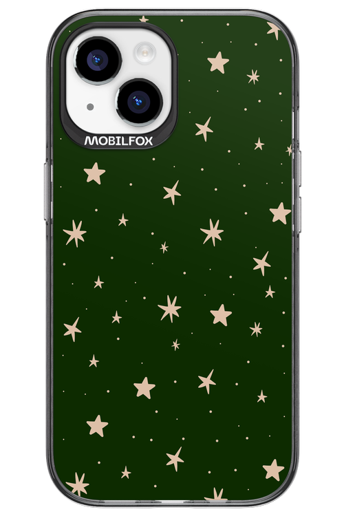 Forest Green Stars - Apple iPhone 15