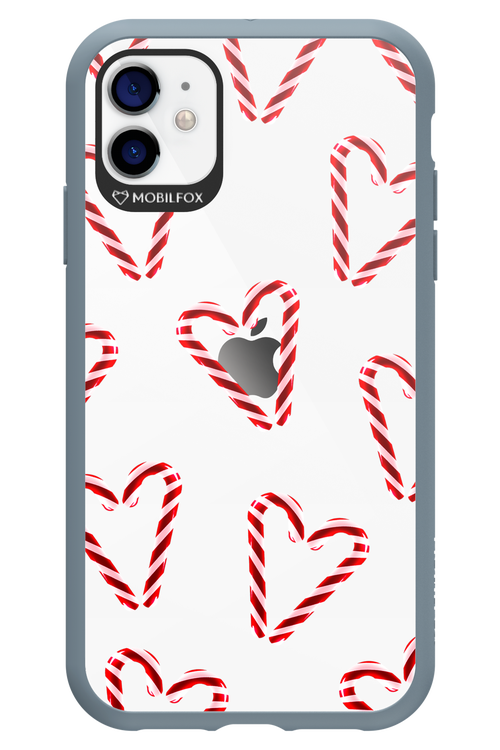 Candy Cane Hearts - Apple iPhone 11