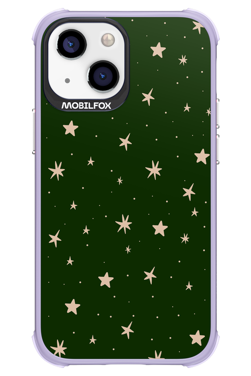 Forest Green Stars - Apple iPhone 13 Mini