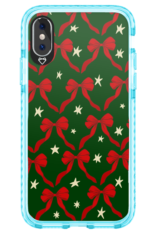 Bow & Stars (Green) - Apple iPhone XS
