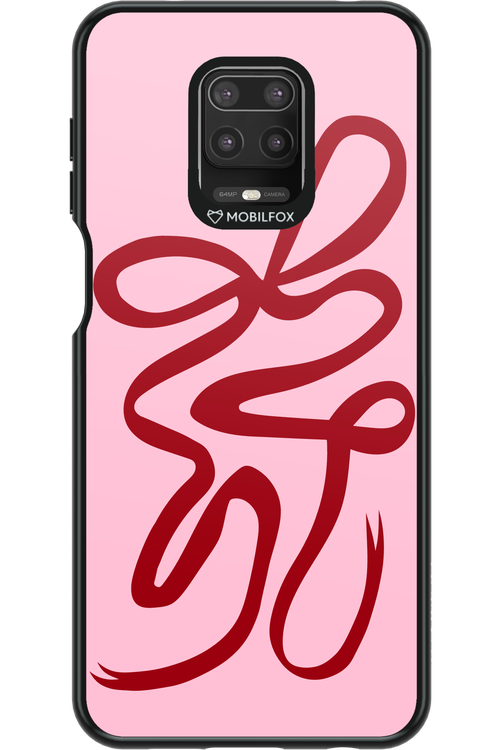 Burgundy Bow - Xiaomi Redmi Note 9 Pro