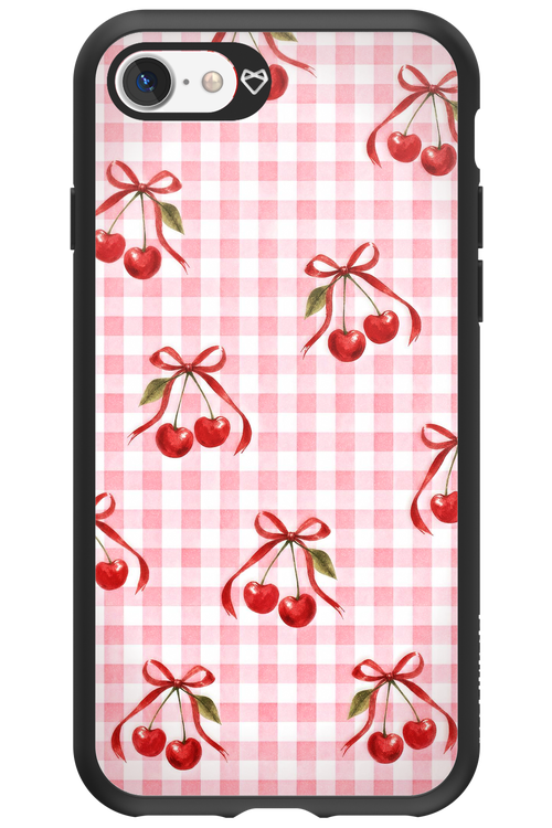 Pink Cherry Checked 2.0 - Apple iPhone 7