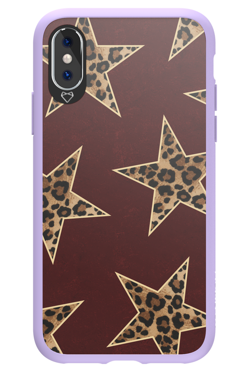 Wild Stars Burgundy - Apple iPhone XS