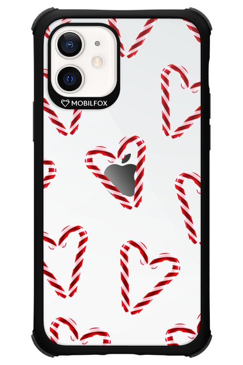 Candy Cane Hearts - Apple iPhone 12