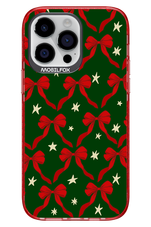 Bow & Stars (Green) - Apple iPhone 14 Pro Max