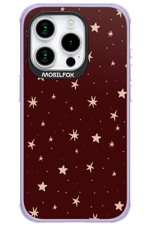 Burgundy Stars - Apple iPhone 15 Pro