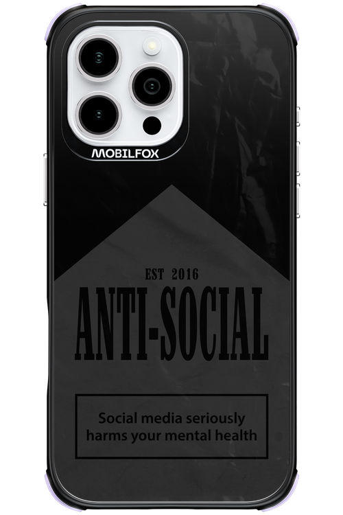 ANTI-SOCIAL (BLVCK) 2.0 - Apple iPhone 16 Pro Max