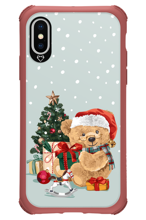 Merry Christmas Bear - Apple iPhone X