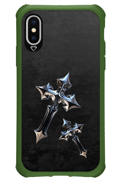 Chrome Crosses - Apple iPhone XS