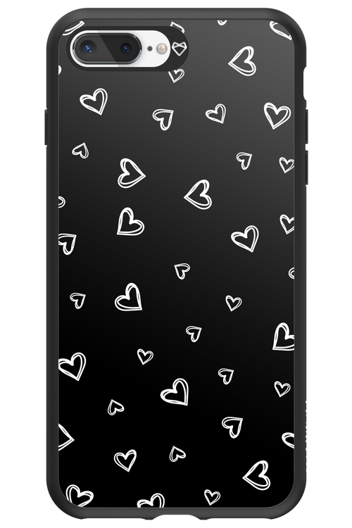 Monochrome Hearts 2.0 - Apple iPhone 7 Plus