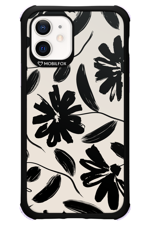 Monochrome Flowerss - Apple iPhone 12