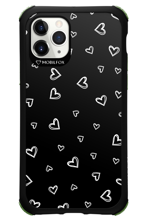 Monochrome Hearts 2.0 - Apple iPhone 11 Pro
