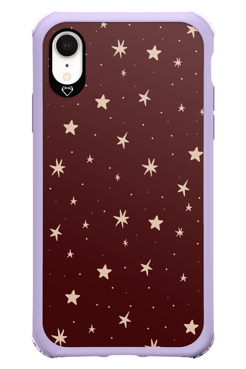 Burgundy Stars - Apple iPhone XR