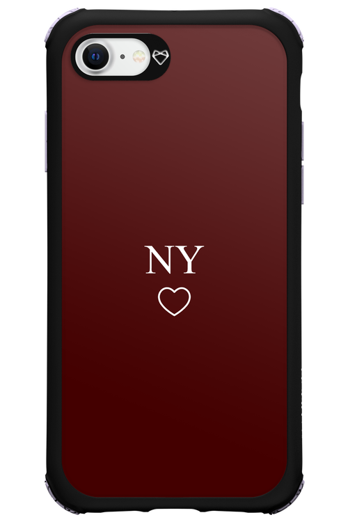 NY Burgundia 2.0 - Apple iPhone 8