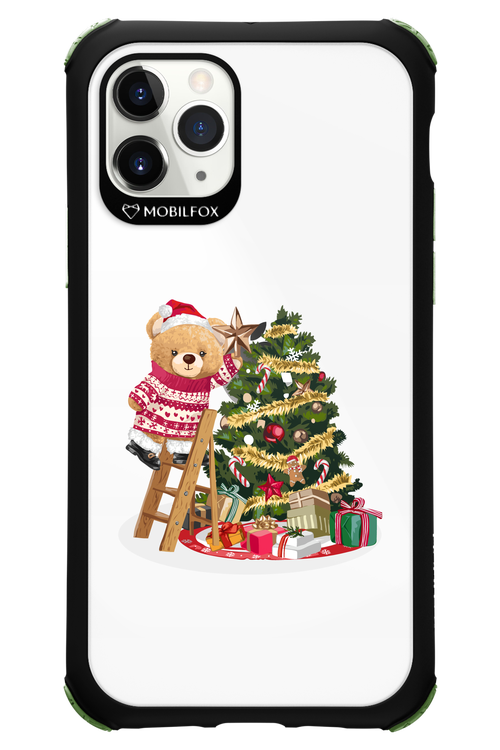 Christmas Bear (Transparent) - Apple iPhone 11 Pro