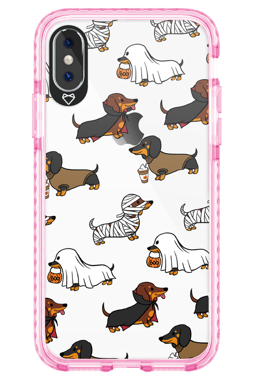 Scary Dachshund (Transparent) - Apple iPhone X