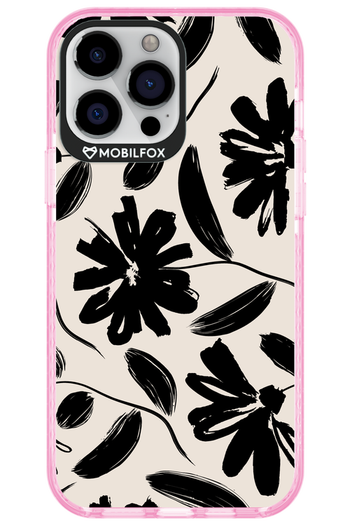 Monochrome Flowerss - Apple iPhone 13 Pro Max
